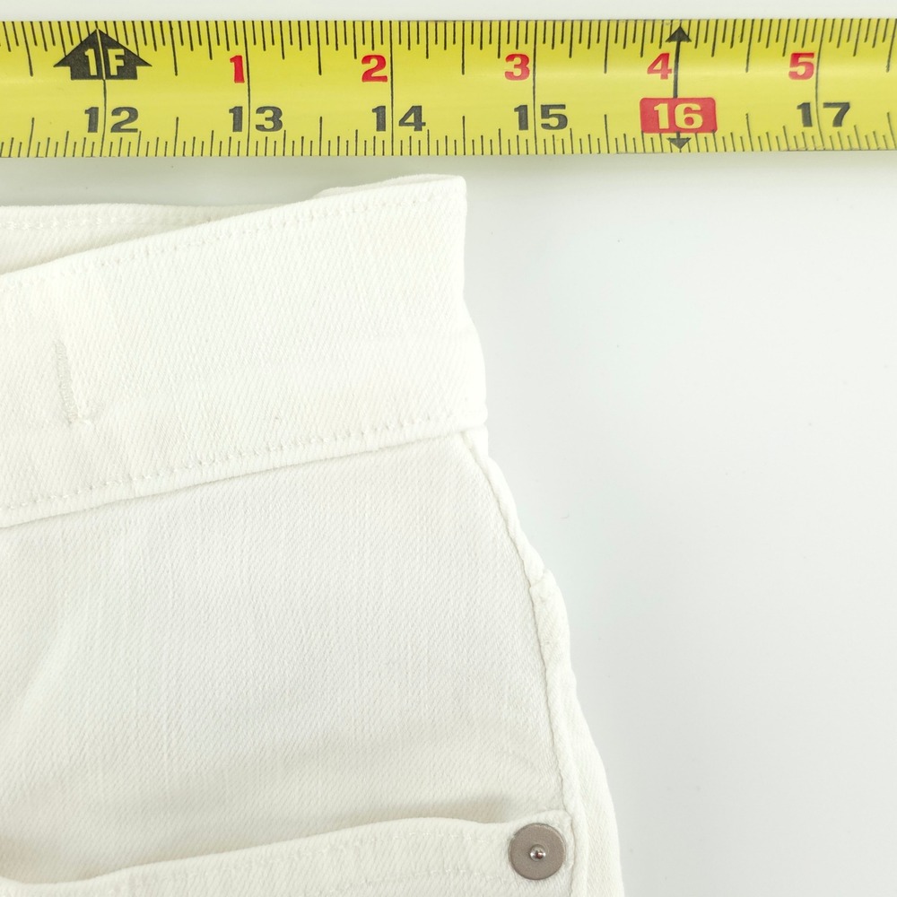 Madewell The Perfect Vintage Crop Womens Jean Size 28 White Raw Hem High Rise - Picture 10 of 12